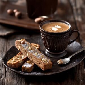 Türk kahvesiyle fındıklı biscotti keyfi