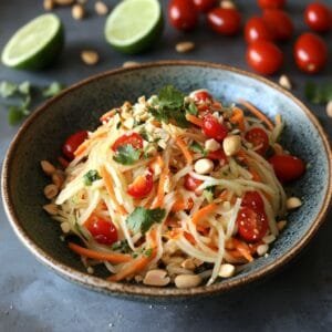 Som Tum Tarifi - Thai Mutfağının Ferahlatıcı Papaya Salatası