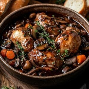 Coq au Vin Tarifi: Klasik Fransız Şarapta Tavuk Yemeği