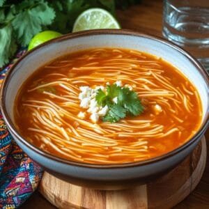 Sopa de Fideos: Geleneksel Meksika Erişte Çorbası