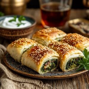 Pastırmalı Ispanaklı Çörek: Gelenekselden İlham Alan Pratik Tarif